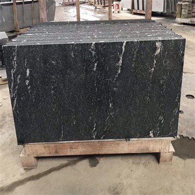 Black and White Granite Floor Tiles
